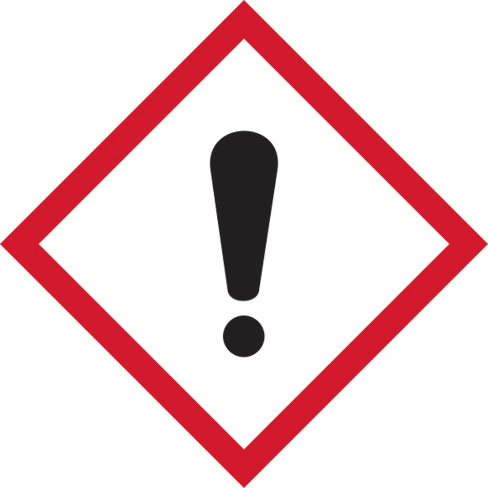 GHS irritant symbol - SAV (100 x 100mm) 