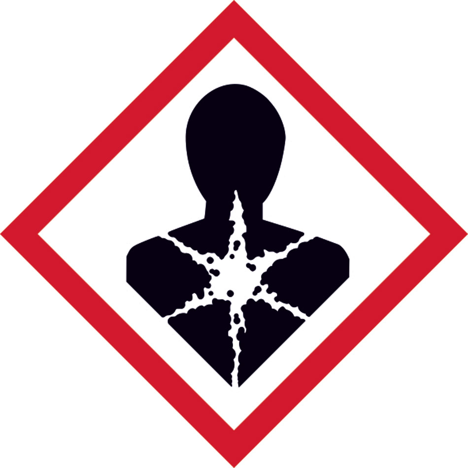 GHS health hazard symbol - SAV (50 x 50mm) Pack of 10