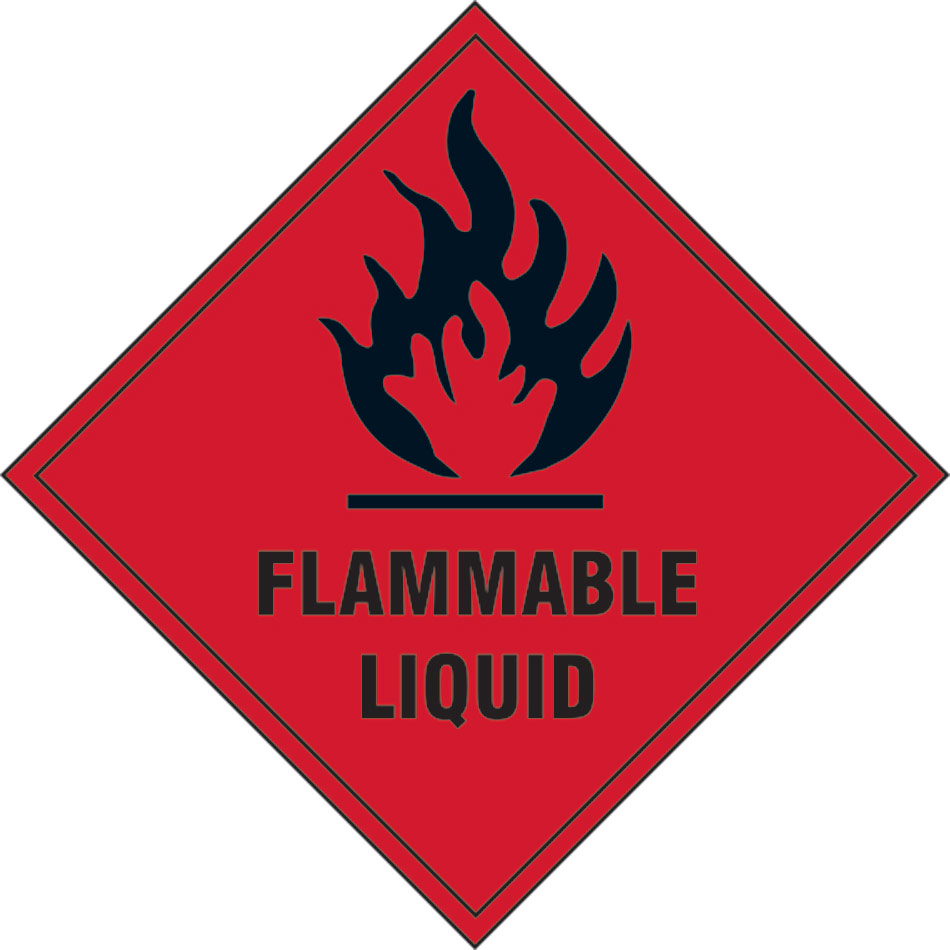 Flammable liquid - SAV (100 x 100mm)