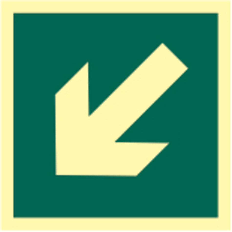 Diagonal arrow symbol - PHO (150 x 150mm)