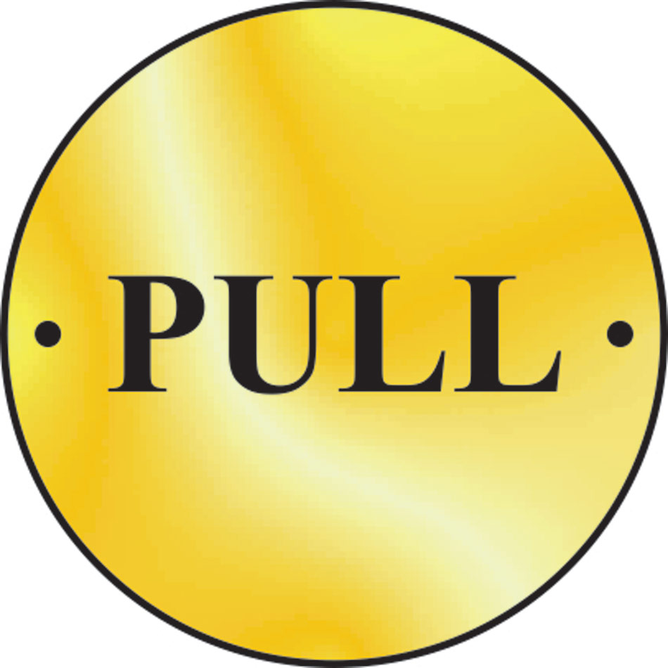 Pull door disc - PB (75mm dia.)