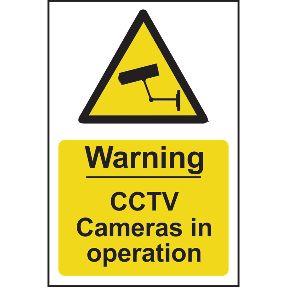 Warning CCTV cameras in operation - PYC (200 x 300mm)