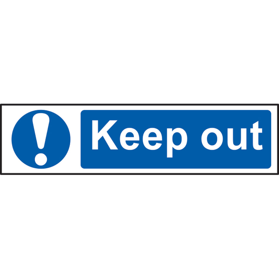 Keep out - PVC (200 x 50mm)