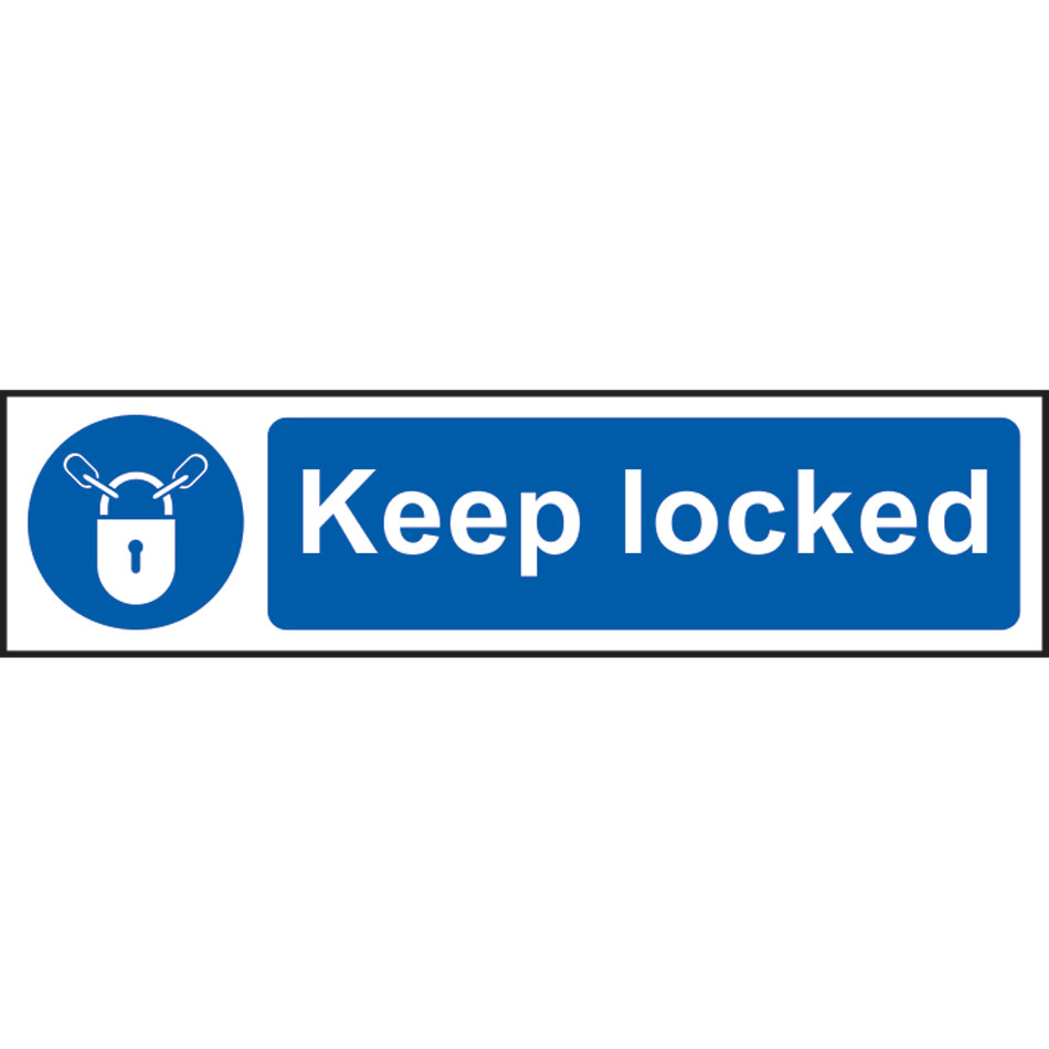 Keep locked - PVC (200 x 50mm)