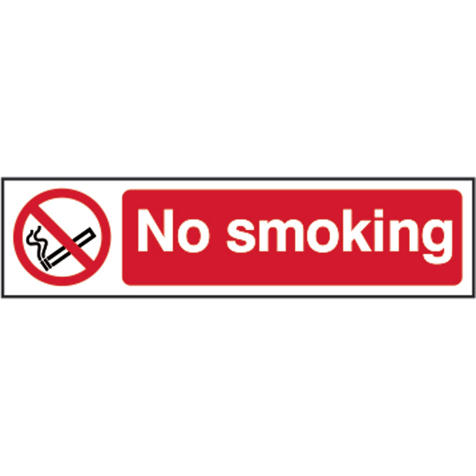 No smoking - PVC (200 x 50mm)
