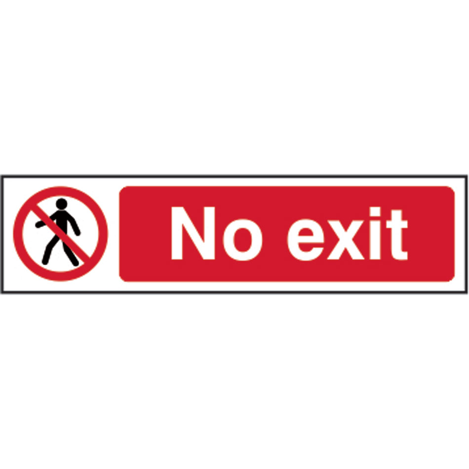 No exit - PVC (200 x 50mm)