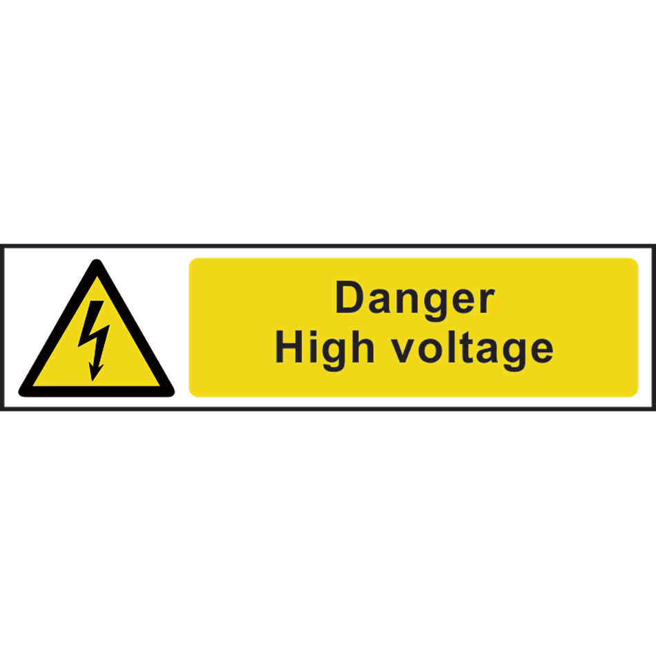 Danger High voltage - PVC (200 x 50mm)