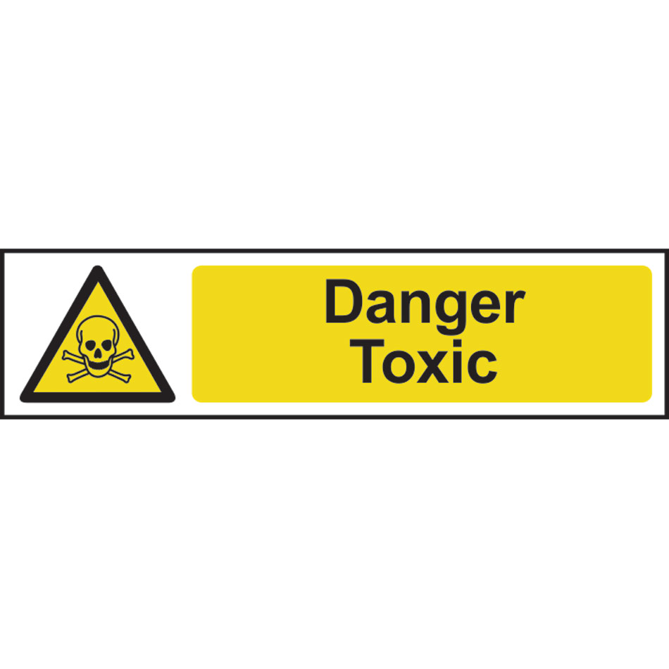 Danger Toxic - PVC (200 x 50mm)