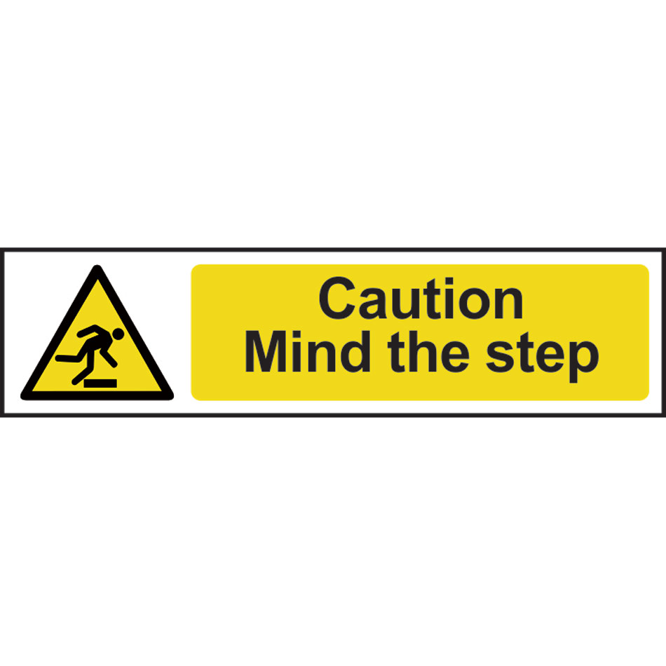 Caution Mind the step - PVC (200 x 50mm)