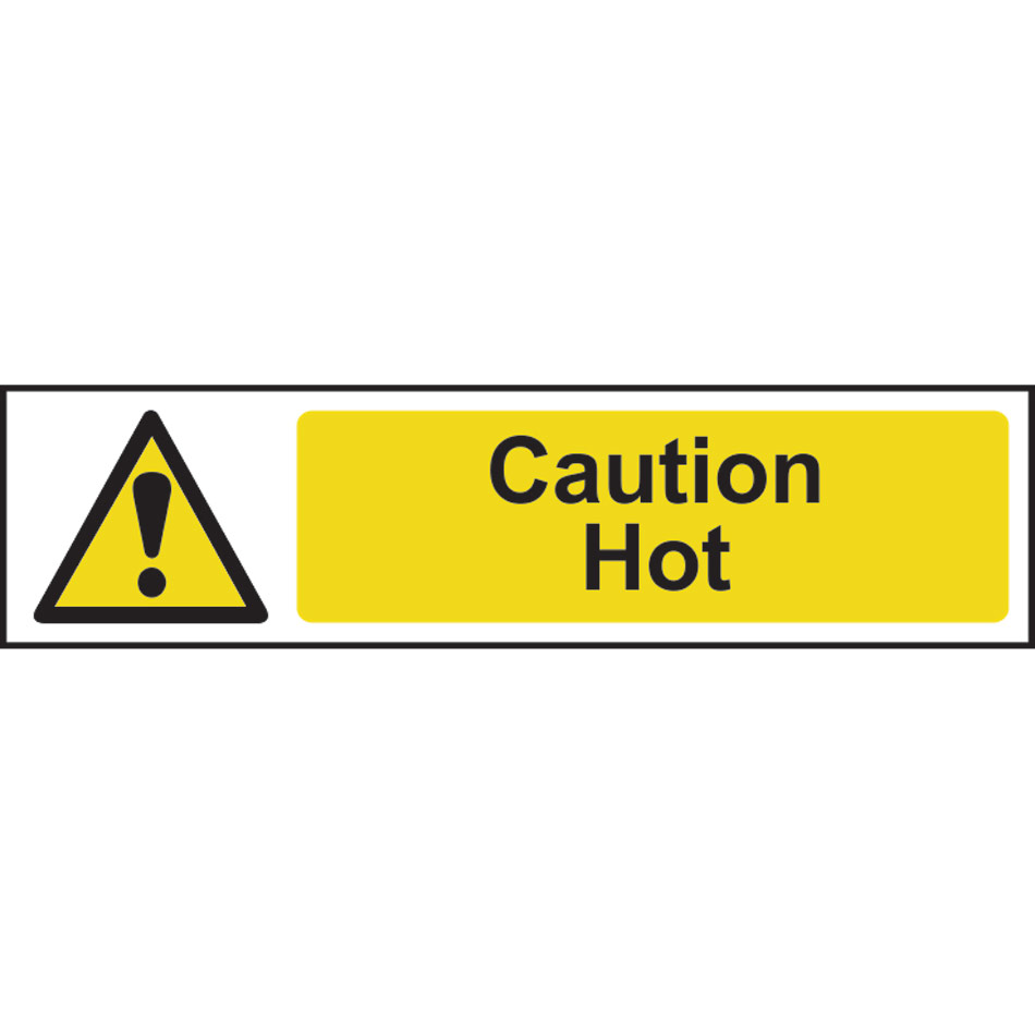 Caution Hot - PVC (200 x 50mm)