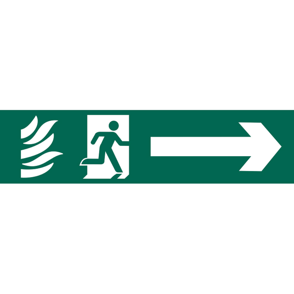 Running man arrow right - PVC (200 x 50mm)