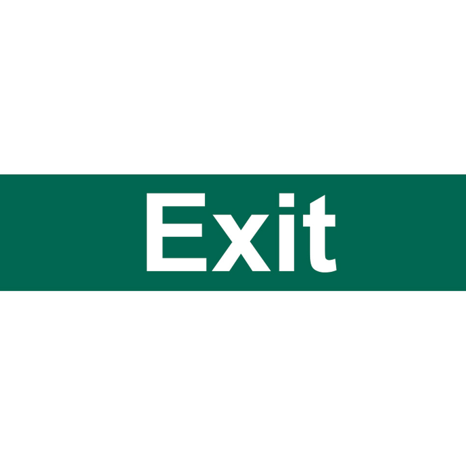 Exit (text only) - PVC (200 x 50mm)