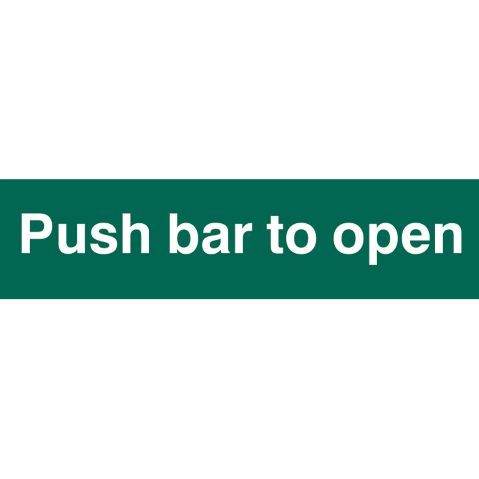 Push bar to open - PVC (200 x 50mm)