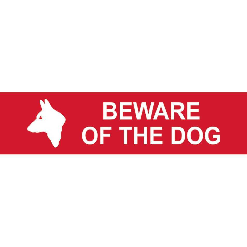 Beware of the dog - PVC (200 x 50mm)