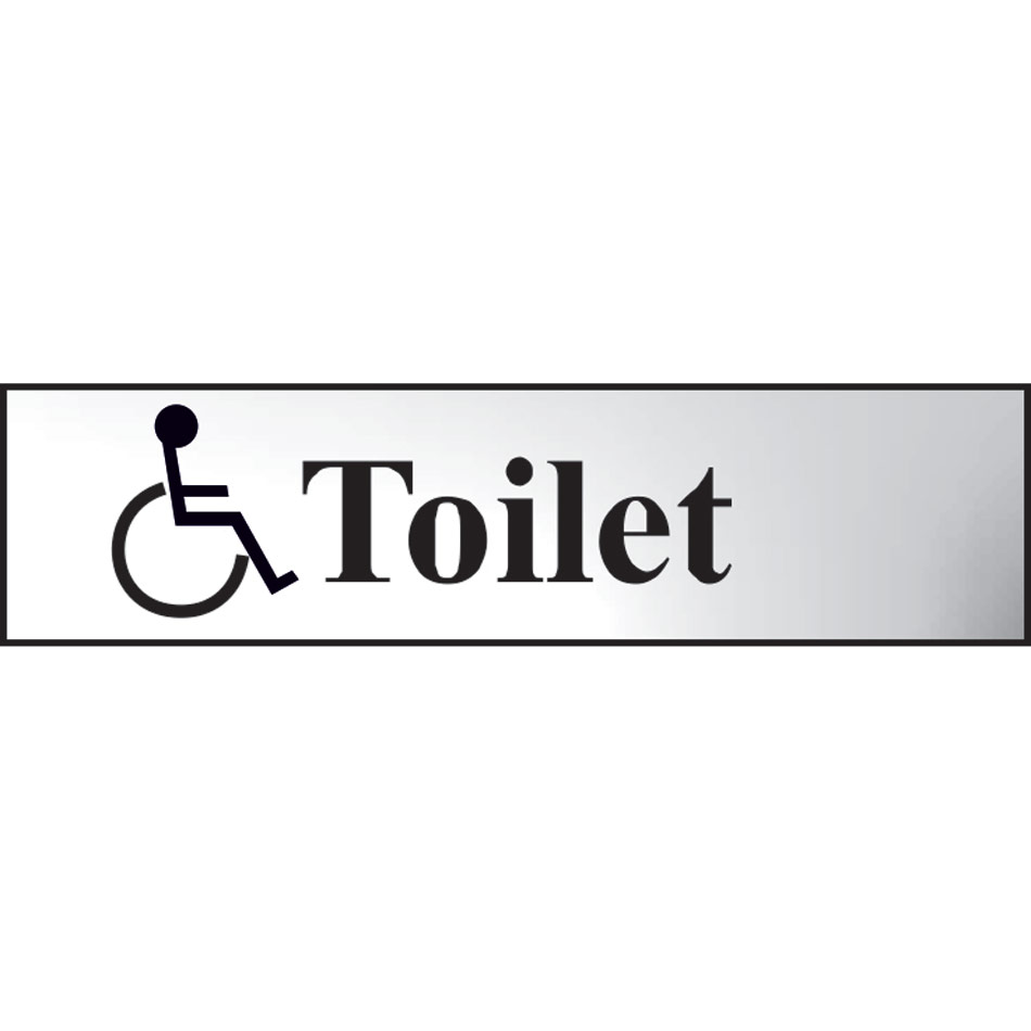 Toilet (with disabled symbol) - CHR (200 x 50mm)
