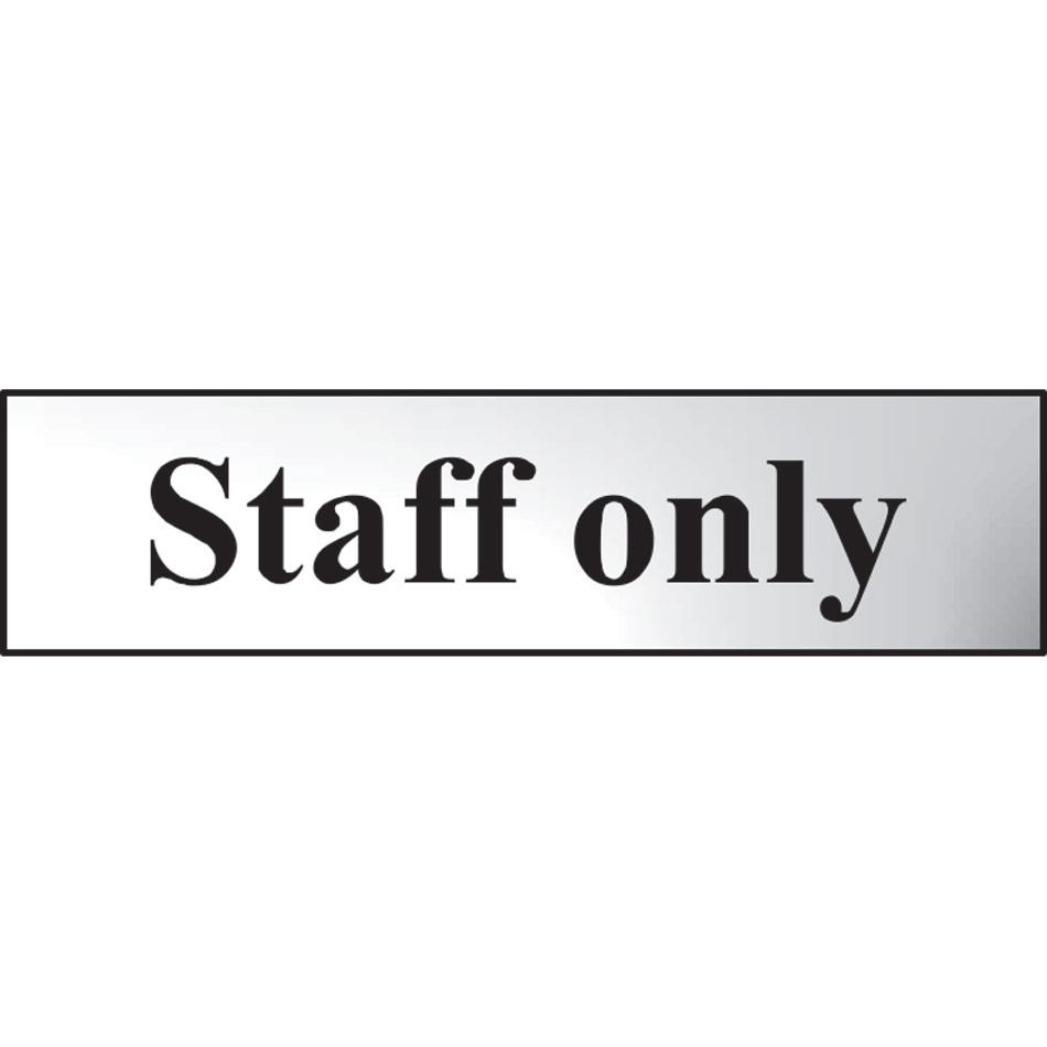 Staff only - CHR (200 x 50mm)