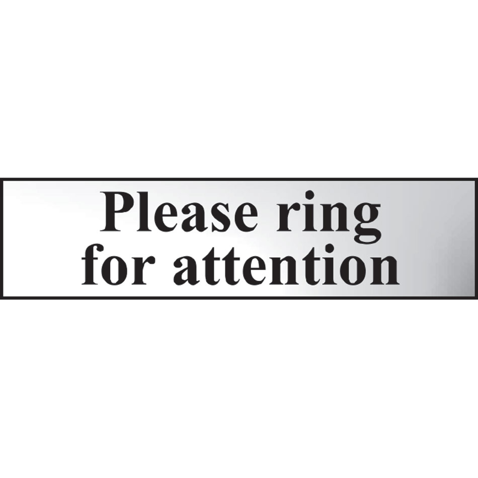 Please ring for attention - CHR (200 x 50mm)