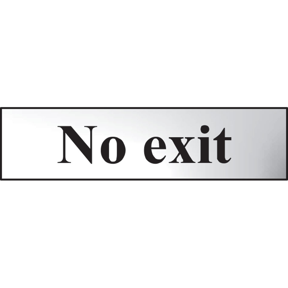 No exit - CHR (200 x 50mm)