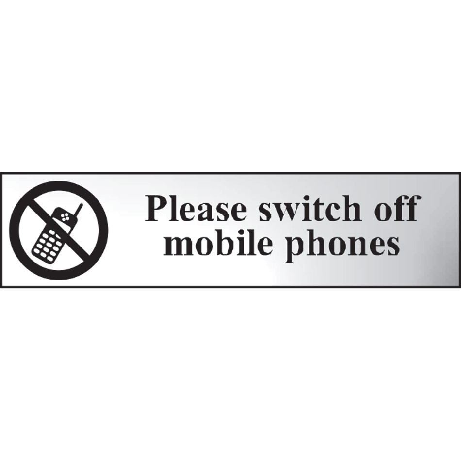 Please switch off mobile phones - CHR (200 x 50mm)