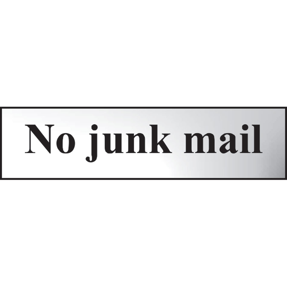 No junk mail - CHR (200 x 50mm)