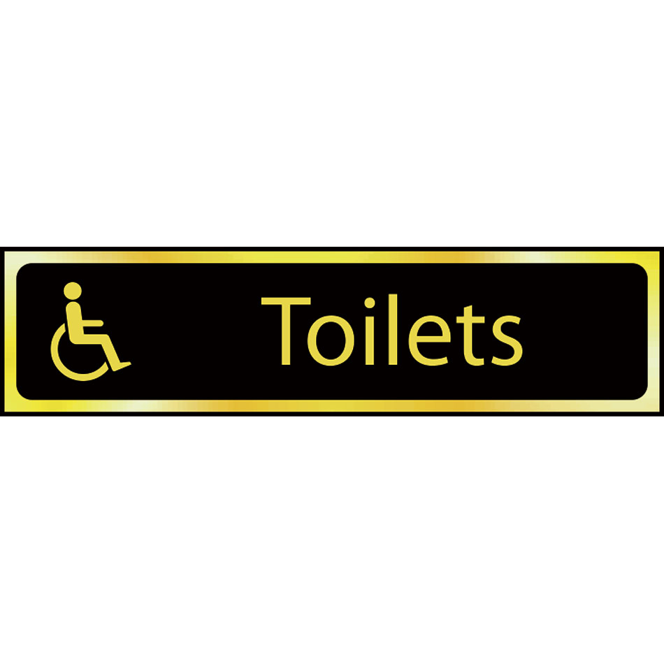Toilets (disabled logo) - POL (200 x 50mm)