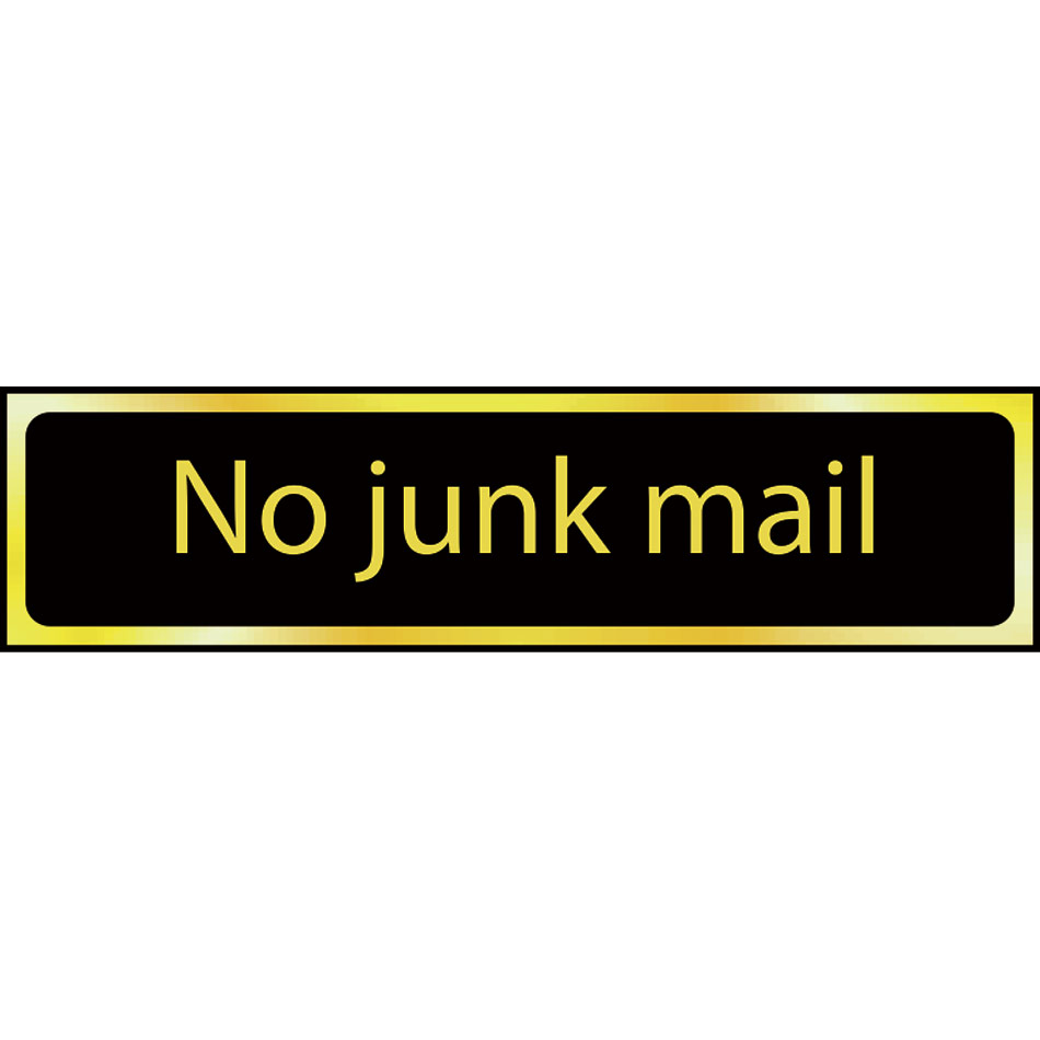 No junk mail - POL (200 x 50mm)