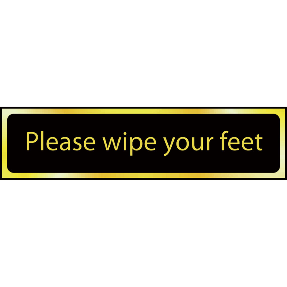 Please wipe your feet - POL (200 x 50mm)