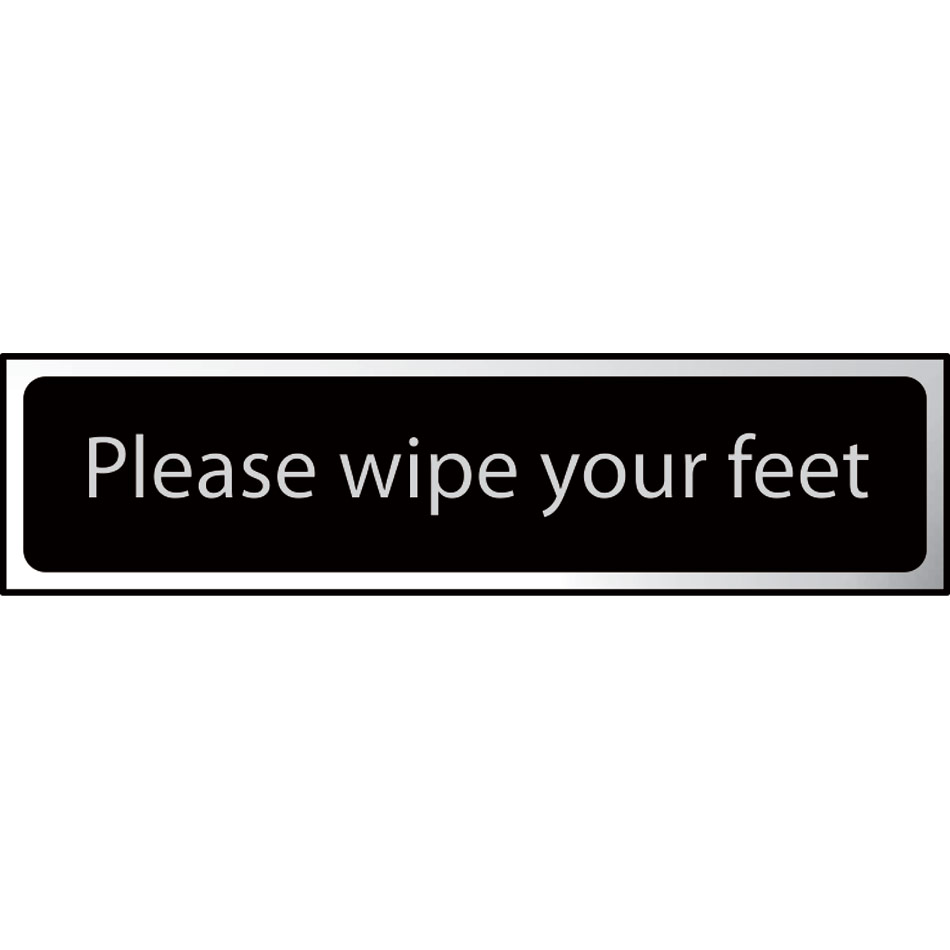 Please wipe your feet - CHR (200 x 50mm)