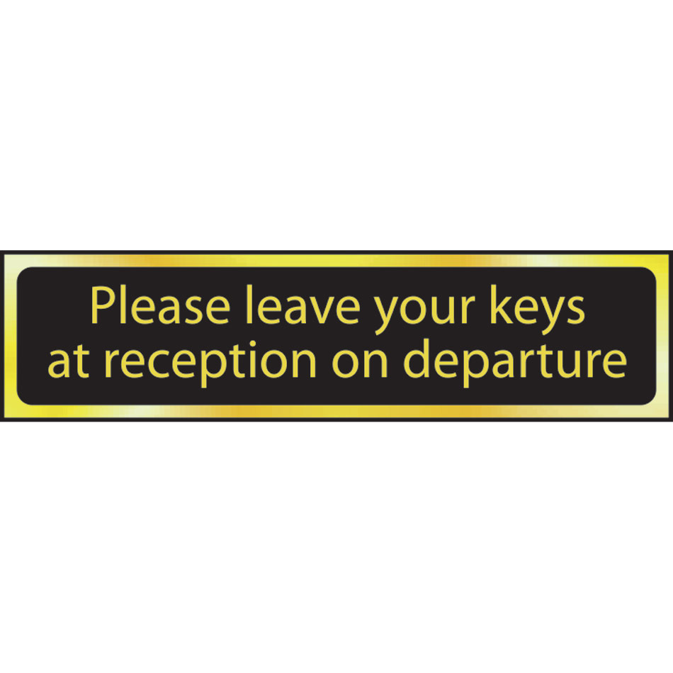 Please leave your keys ... - POL (200 x 50mm)