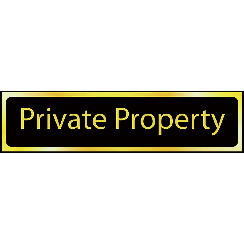 Private property - POL (200 x 50mm)