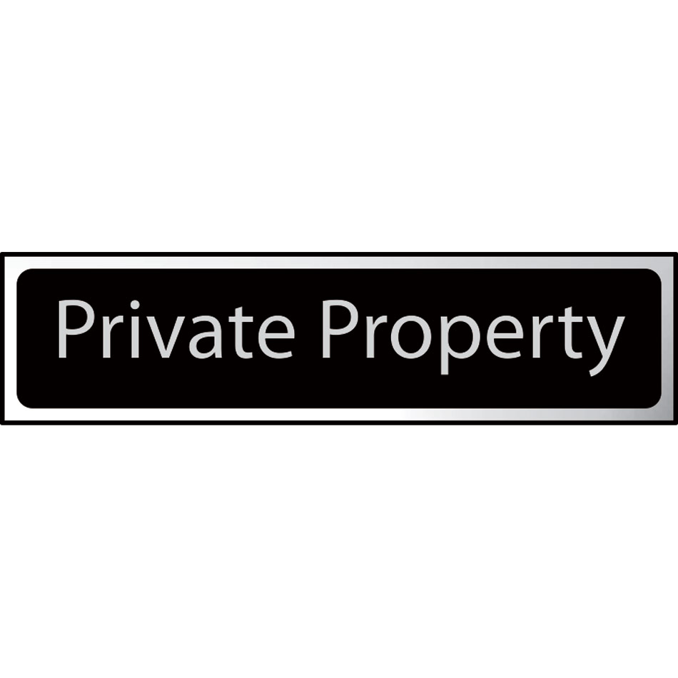 Private property - CHR (200 x 50mm)
