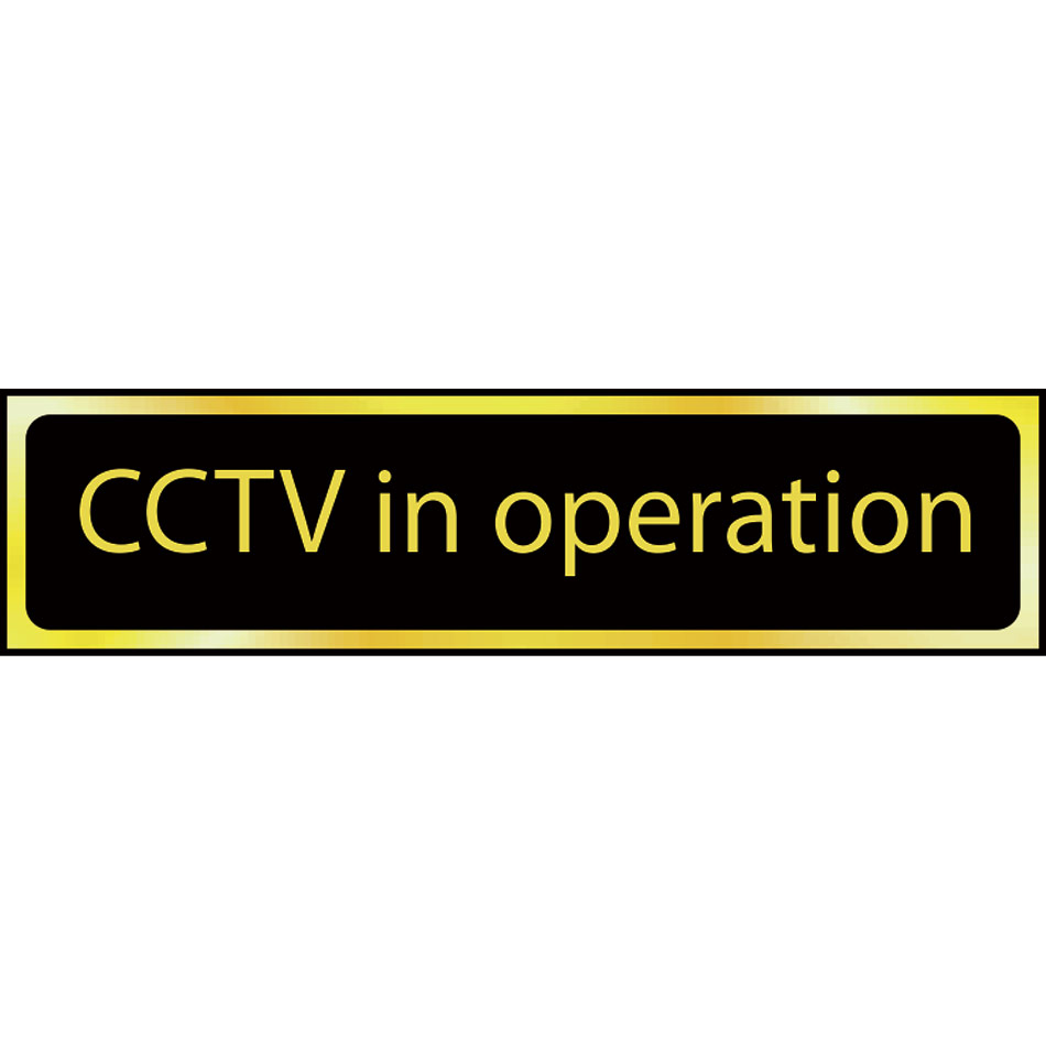 CCTV in operation - POL (200 x 50mm)