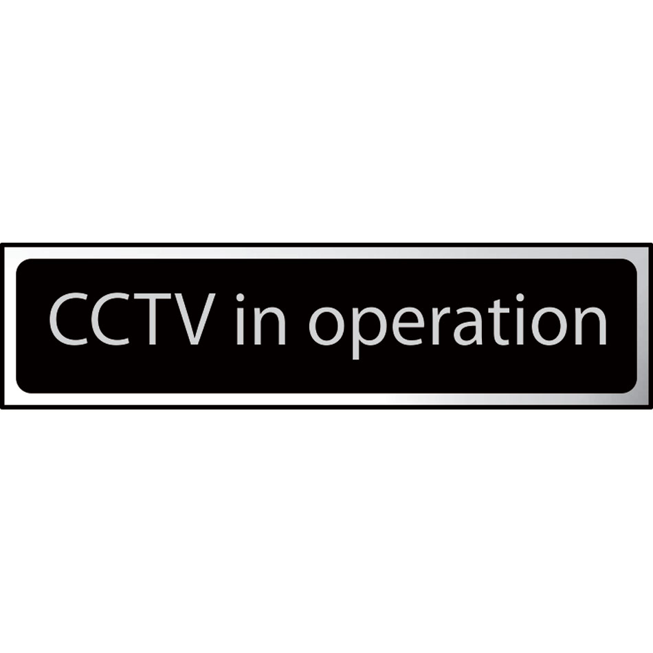 CCTV in operation - CHR (200 x 50mm)