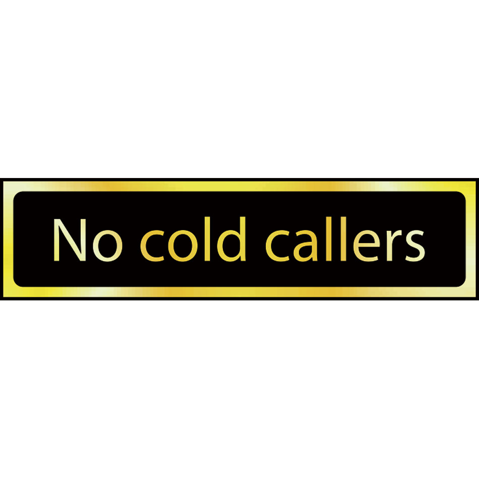 No cold callers - POL (200 x 50mm)