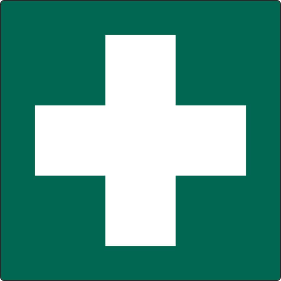 First aid symbol - Labels (50 x 50mm Roll of 250)