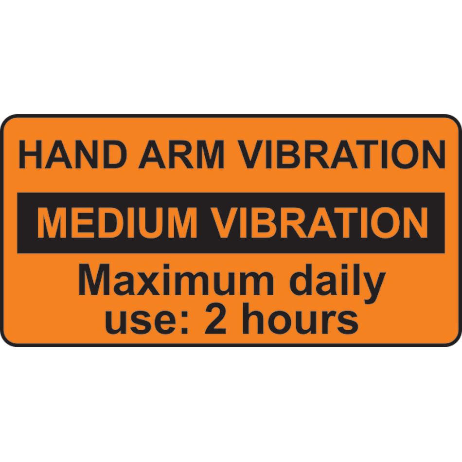 HAV medium vibration - 30 x 15mm 250 labels on a roll 