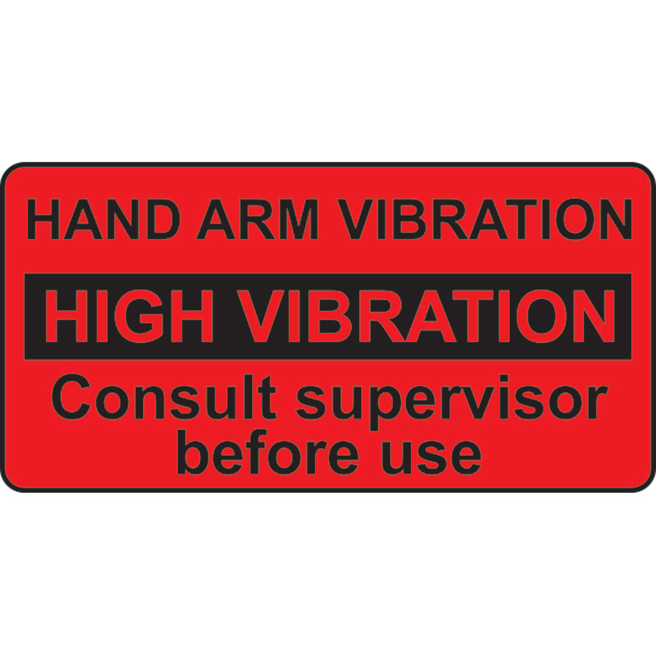 HAV high vibration - 30 x 15mm 250 labels on a roll 