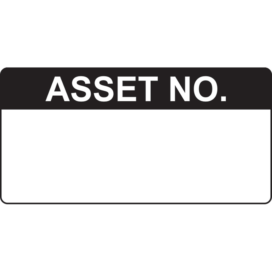 Asset no. - Labels (50 x 25mm Roll of 250)