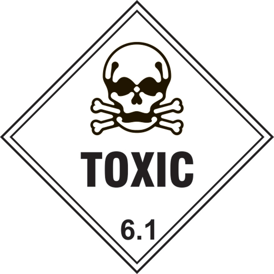Toxic 6.1 - Labels (250 x 250mm Pack of 10)