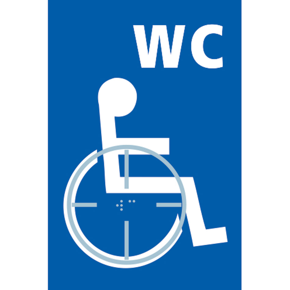 Disabled WC graphic - Taktyle (150 x 225mm)