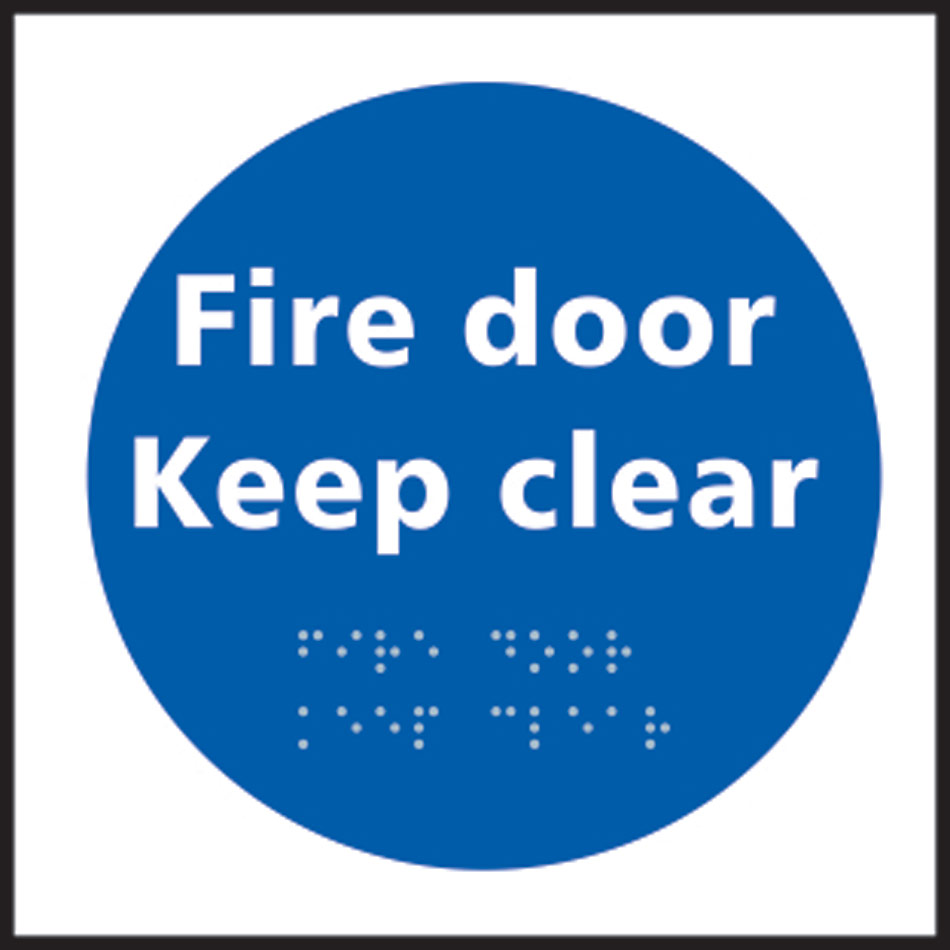 Fire door Keep clear - Taktyle (150 x 150mm)