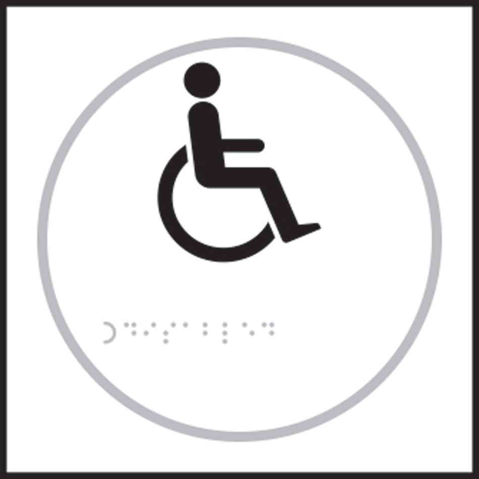 Disabled symbol - Taktyle (150 x 150mm)