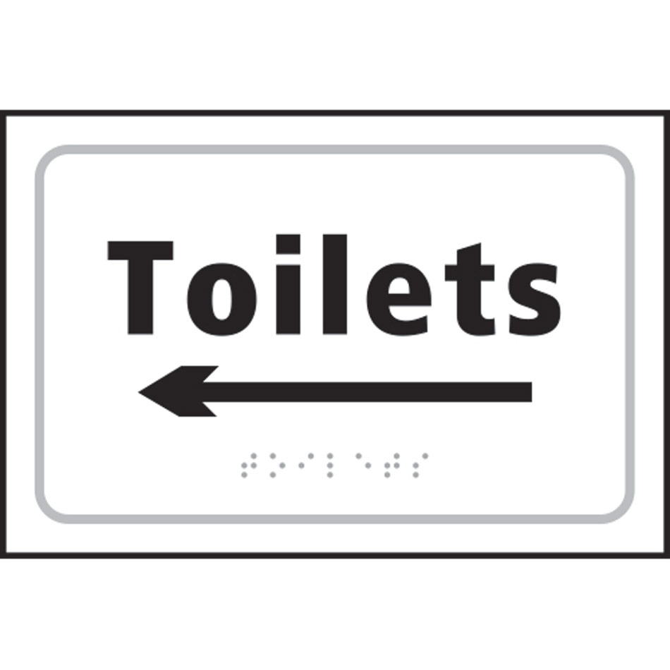 Toilets arrow left - Taktyle (225 x 150mm)