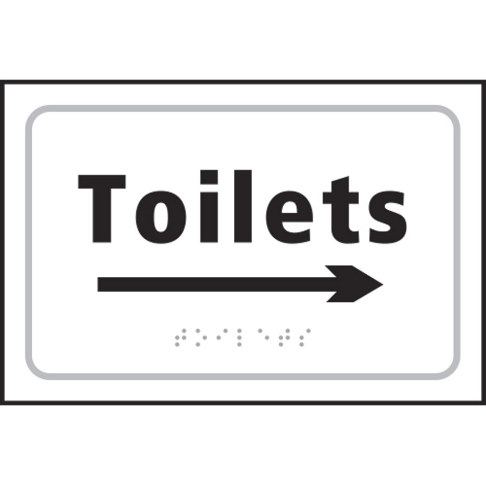Toilets arrow right - Taktyle (225 x 150mm)