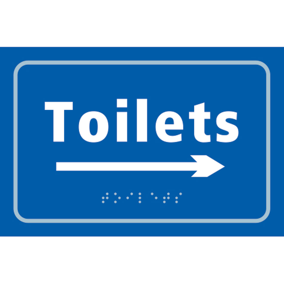 Toilets arrow right - Taktyle (225 x 150mm)