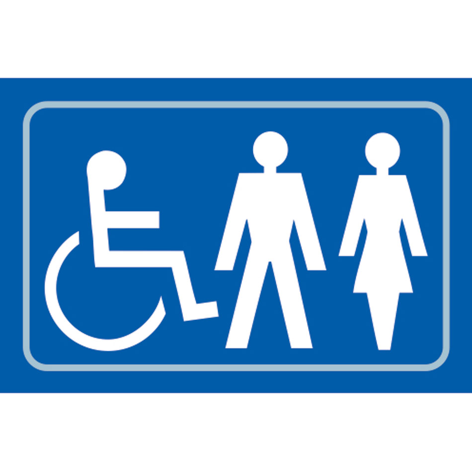 Disabled / Ladies / Gentlemen graphic - Taktyle (225 x 150mm)