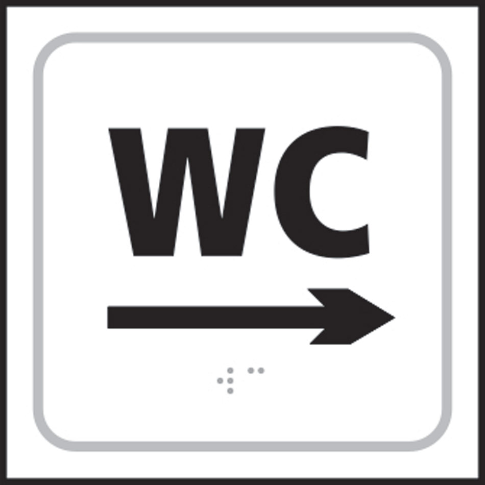 WC arrow right - Taktyle (150 x 150mm)