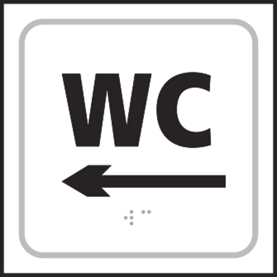 WC arrow left - Taktyle (150 x 150mm)
