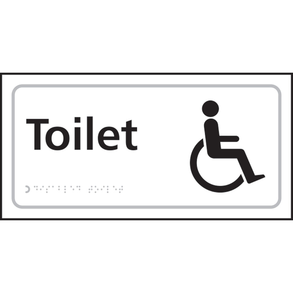 Toilet (with disabled symbol) - Taktyle (300 x 150mm)