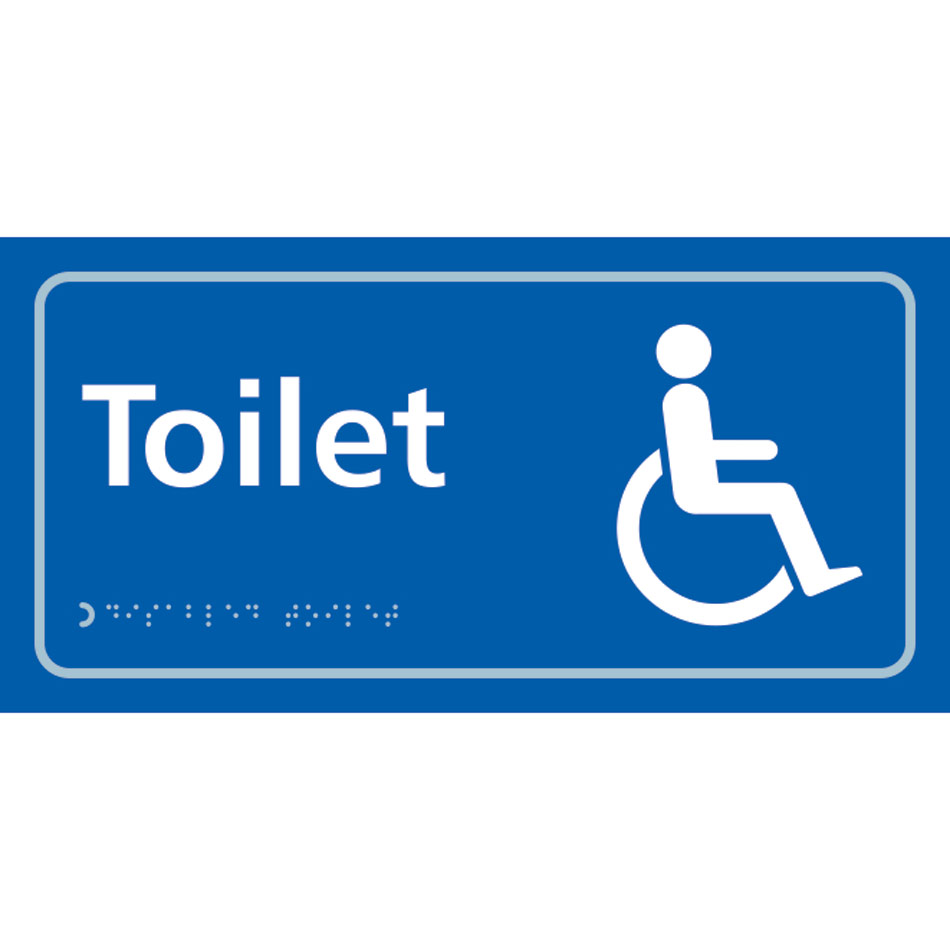 Toilet (with disabled symbol) - Taktyle (300 x 150mm)